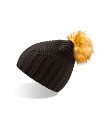 BERRETTO MISTO LANA POMPON